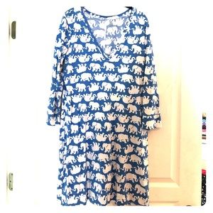 Lilly Pulitzer V-neck Elephant Dress